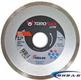 Диамантен диск за рязане на фаянс TOROFLEX LITE Soft Tiles Conti 125