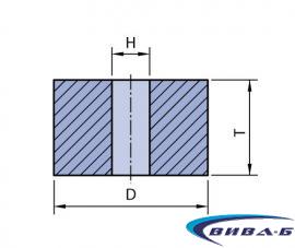 Диск абразивен F1 22A24K 125x80x32 